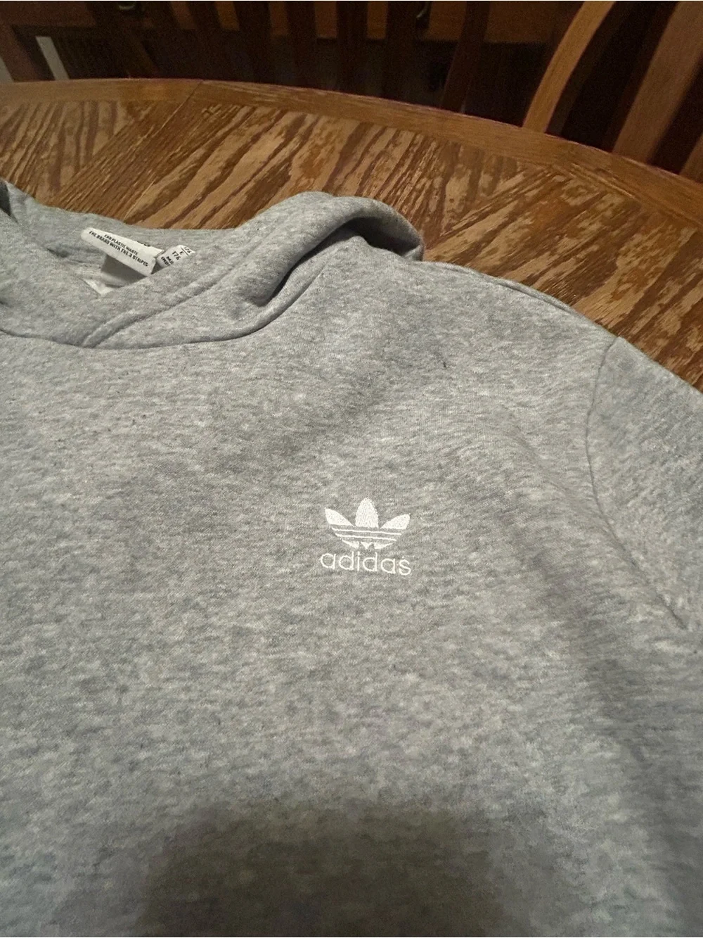 adidas Originals Kids Trefoil Essentials Hoodie Gray Youth XL